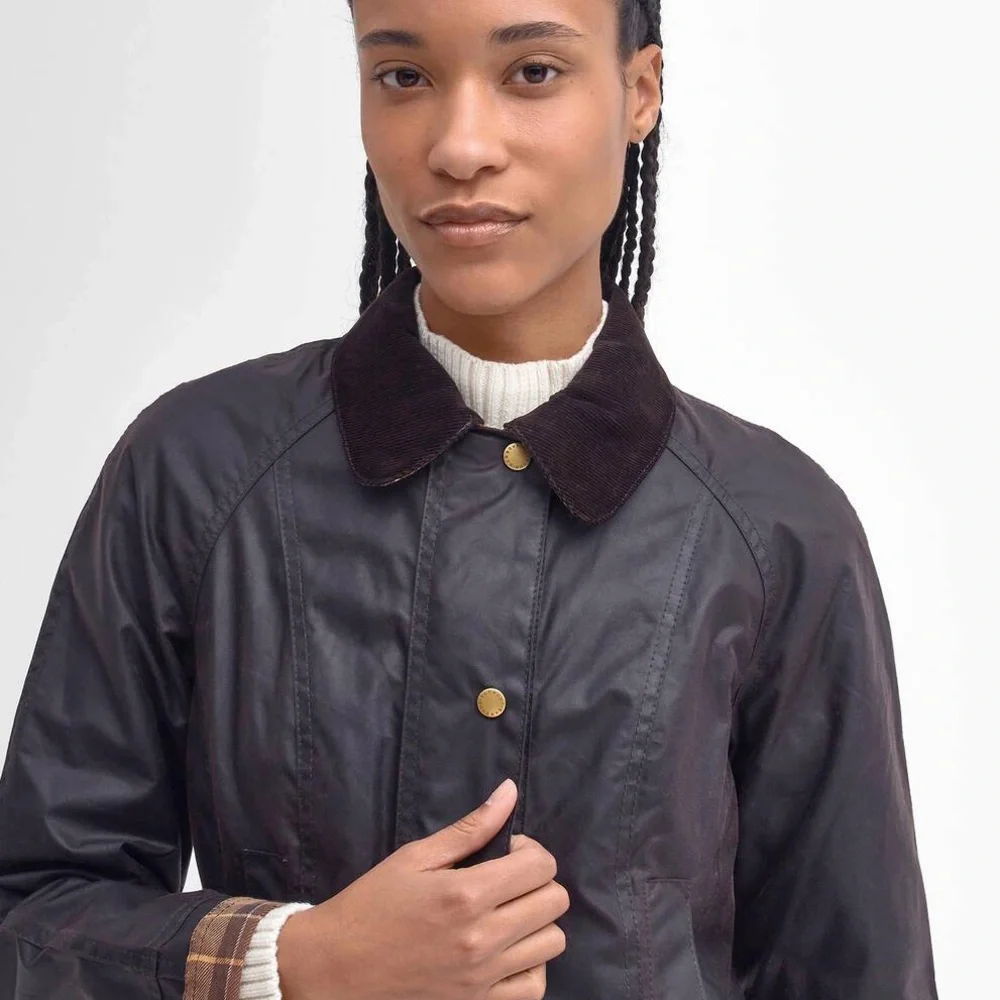 Barbour. Beadnell Waxed Jacket. Brown. US 6. - Picture 4 of 12